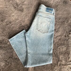 LIKE NEW!!! MOTHER (superior) The Ditcher Crop in Resting Beach Face SZ 28!